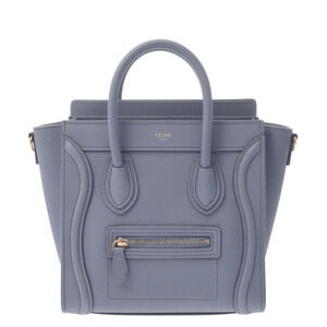 CELINE Luggage Shopper Bag Coal Calfskin Handbag
